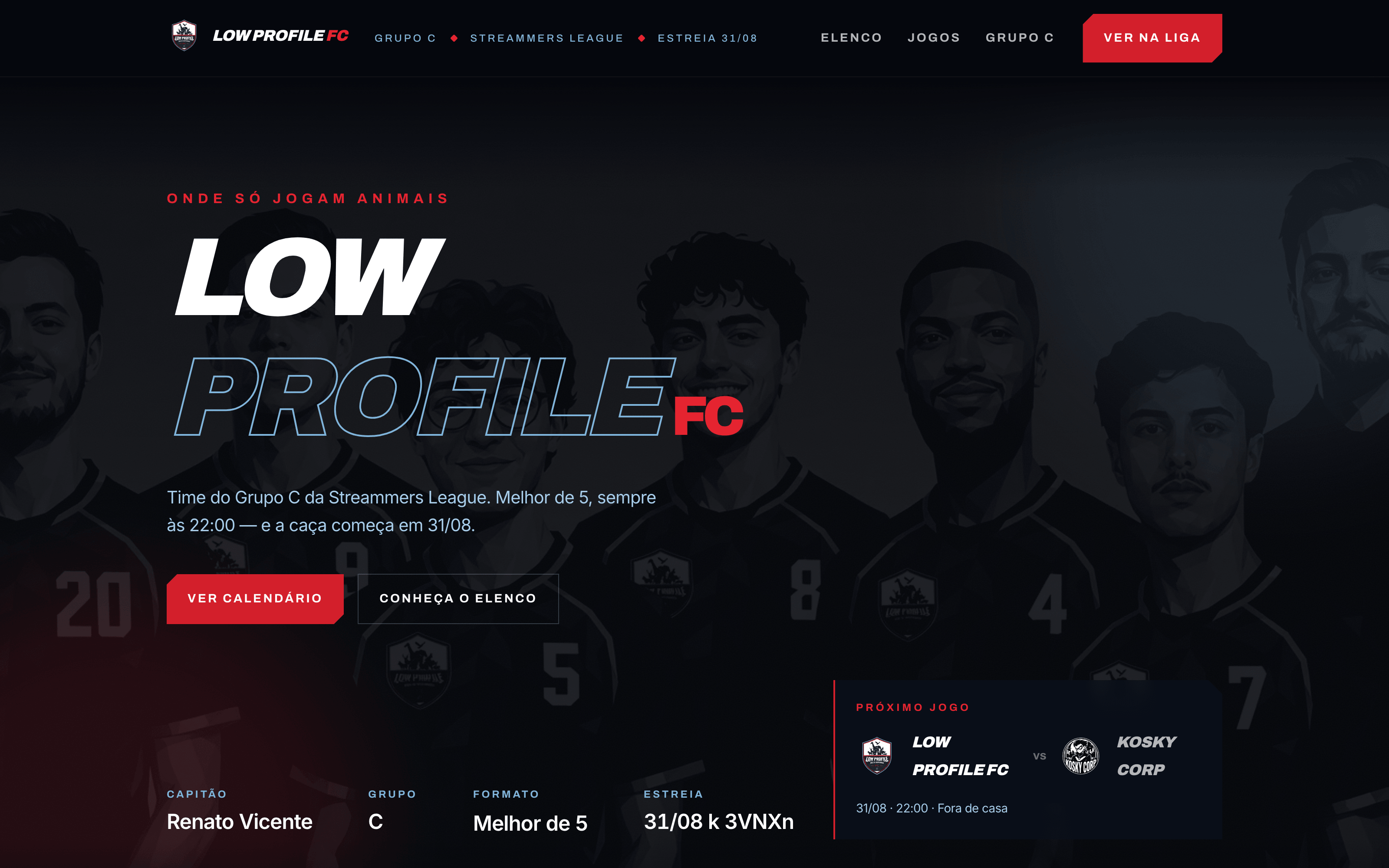 Hero do Low Profile FC: Onde só jogam animais