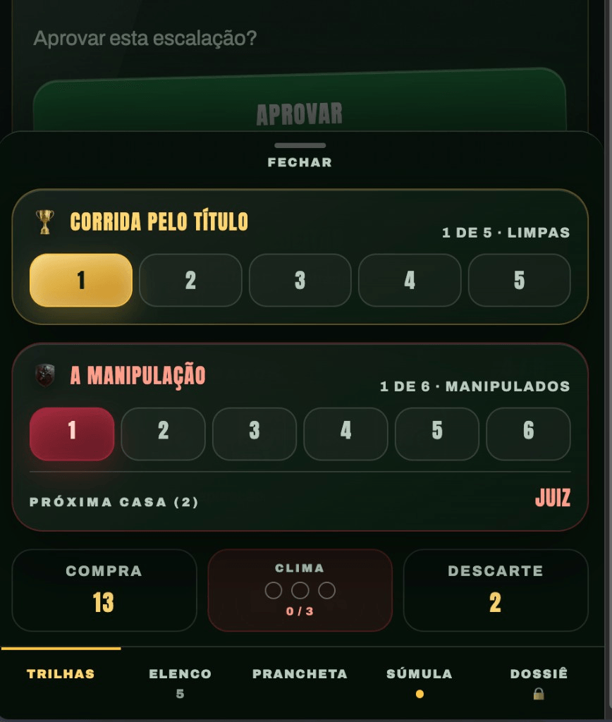 Trilhas no mobile: corrida pelo título e manipulação