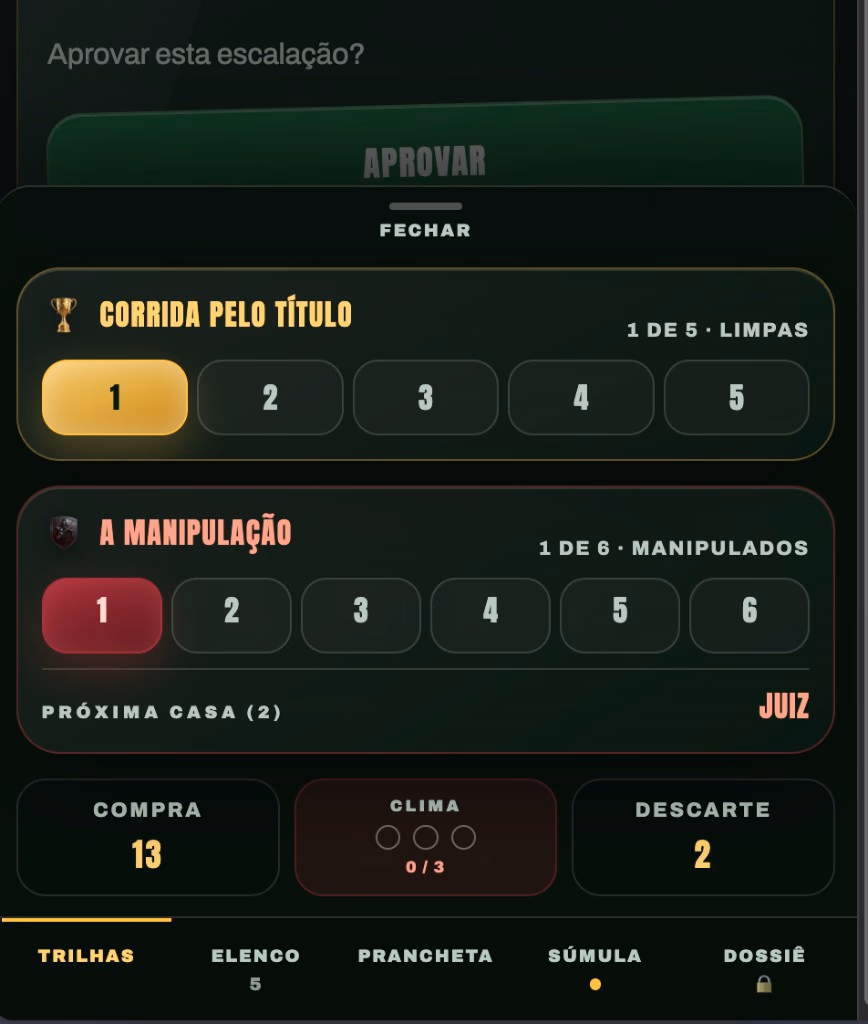 Trilhas no mobile: corrida pelo título e manipulação